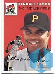 2003 Topps Heritage Old Logo #156 Randall Simon SP Pittsburgh Pirates